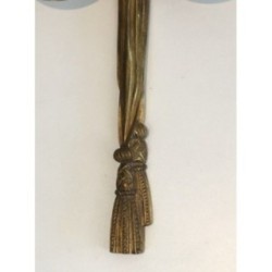 Important Pair of Louis XVI-Style Bronze Wall Sconces with Bows and Ribbons. Circa 1950