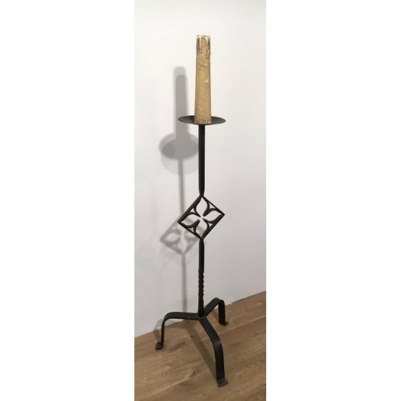 Wrought Iron Floor Lamp. Circa 1950