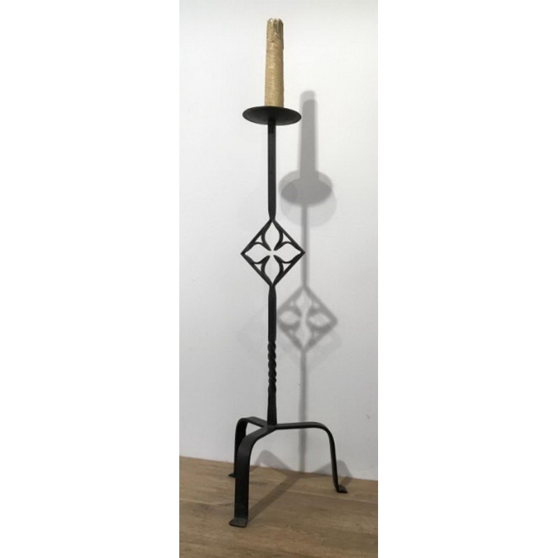 Wrought Iron Floor Lamp. Circa 1950