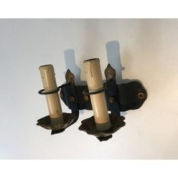 Pair of Wrought Iron Wall Sconces. Circa 1940