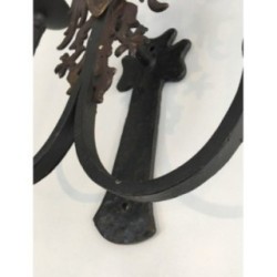 Pair of Wrought Iron Wall Sconces. Circa 1940