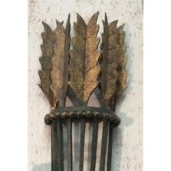 Beautiful Pair of Wrought Iron Wall Sconces. Circa 1940