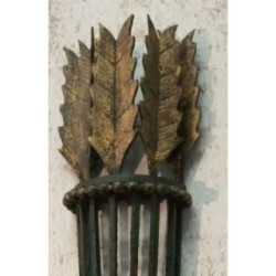 Beautiful Pair of Wrought Iron Wall Sconces. Circa 1940