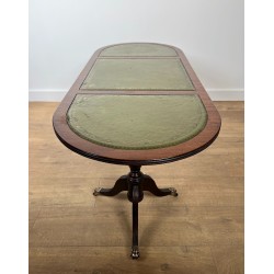 Mahogany and Leather Coffee Table