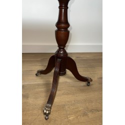 Mahogany and Leather Coffee Table