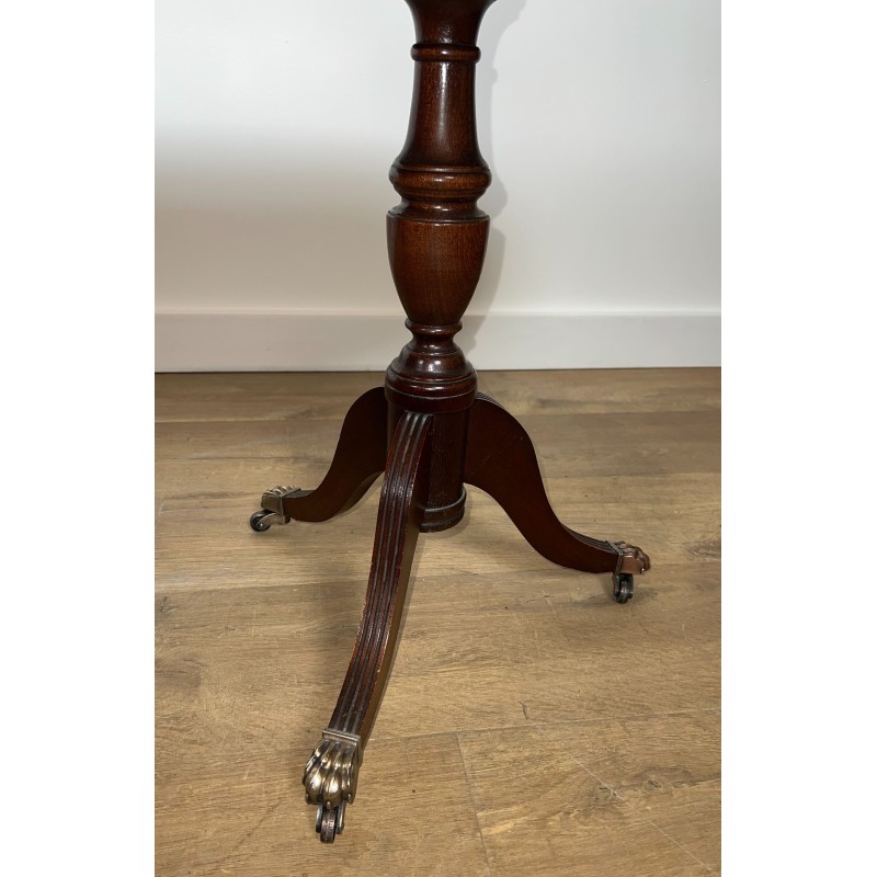 Mahogany and Leather Coffee Table