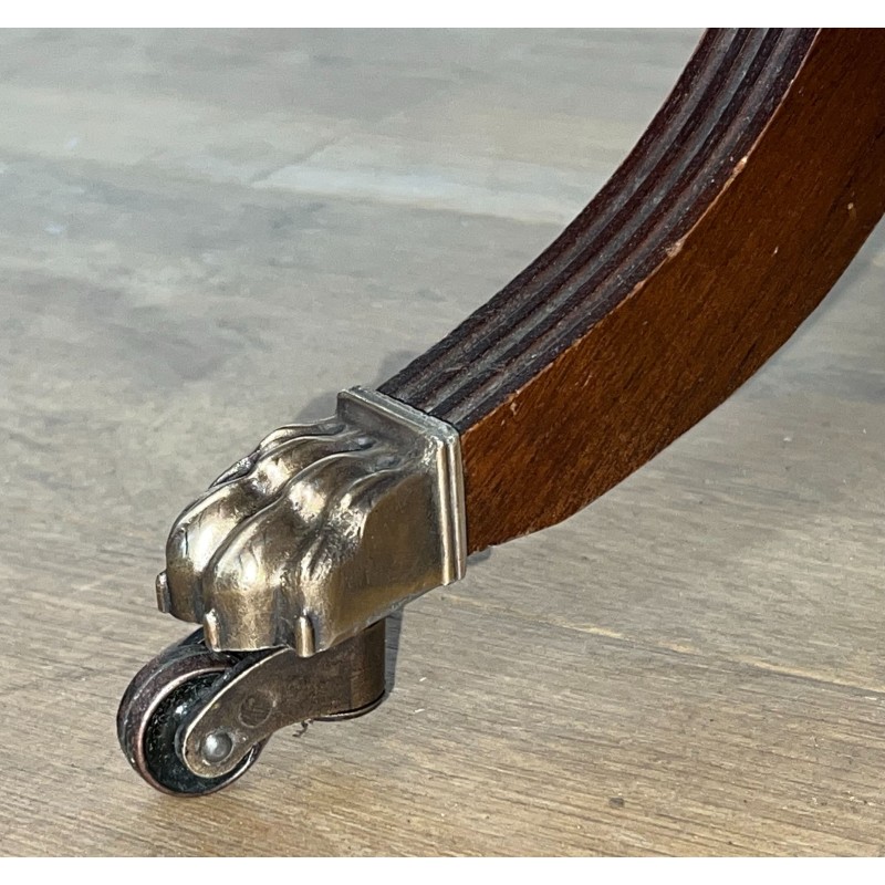 Mahogany and Leather Coffee Table