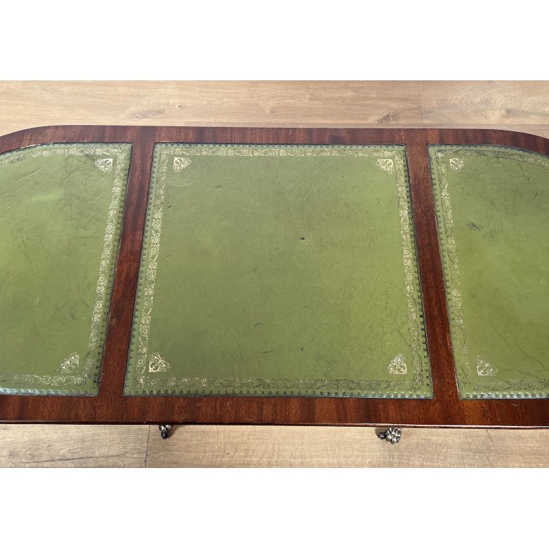 Mahogany and Leather Coffee Table