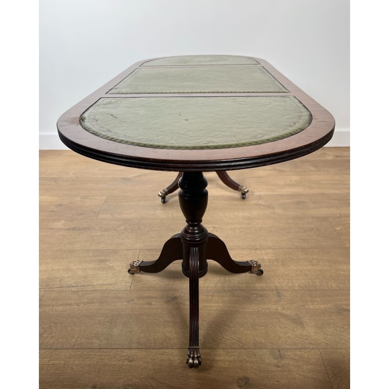 Mahogany and Leather Coffee Table