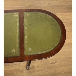 Mahogany and Leather Coffee Table