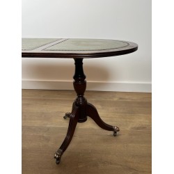 Mahogany and Leather Coffee Table