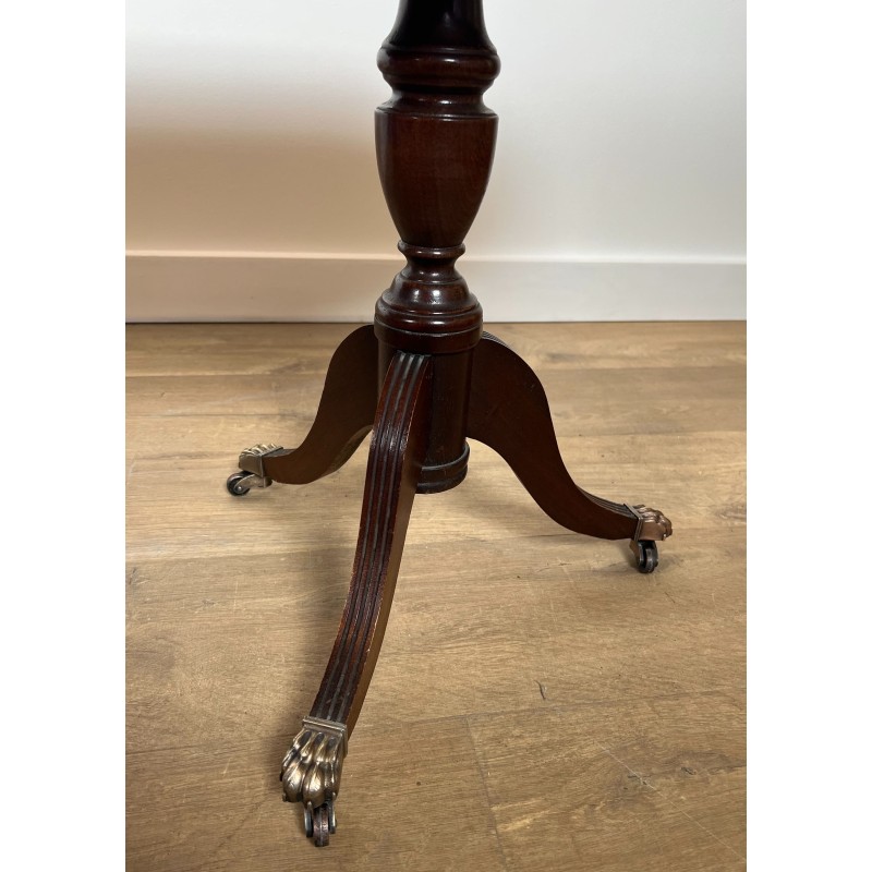 Mahogany and Leather Coffee Table
