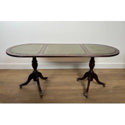 Mahogany and Leather Coffee Table
