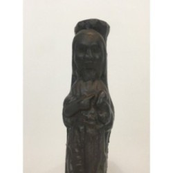 Paire de Chenets en Fonte Représentant un Saint Evangéliste