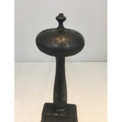 Paire de Chenets en Fer Forgé
