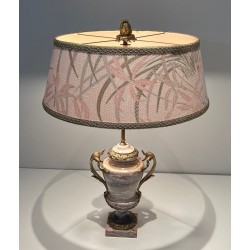 Large Louis XV Style Marble & Bronze Table Lamp, French Work, 19th Century