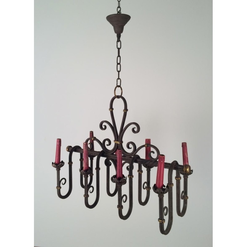 Lustre en fer forgé
