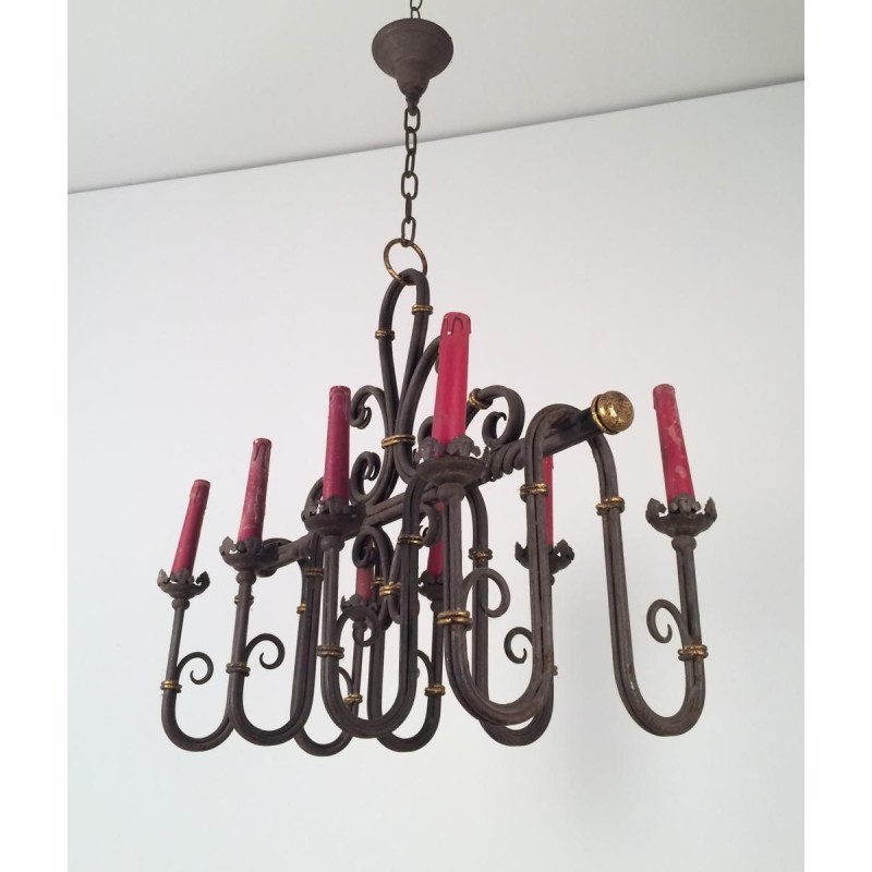 Lustre en fer forgé