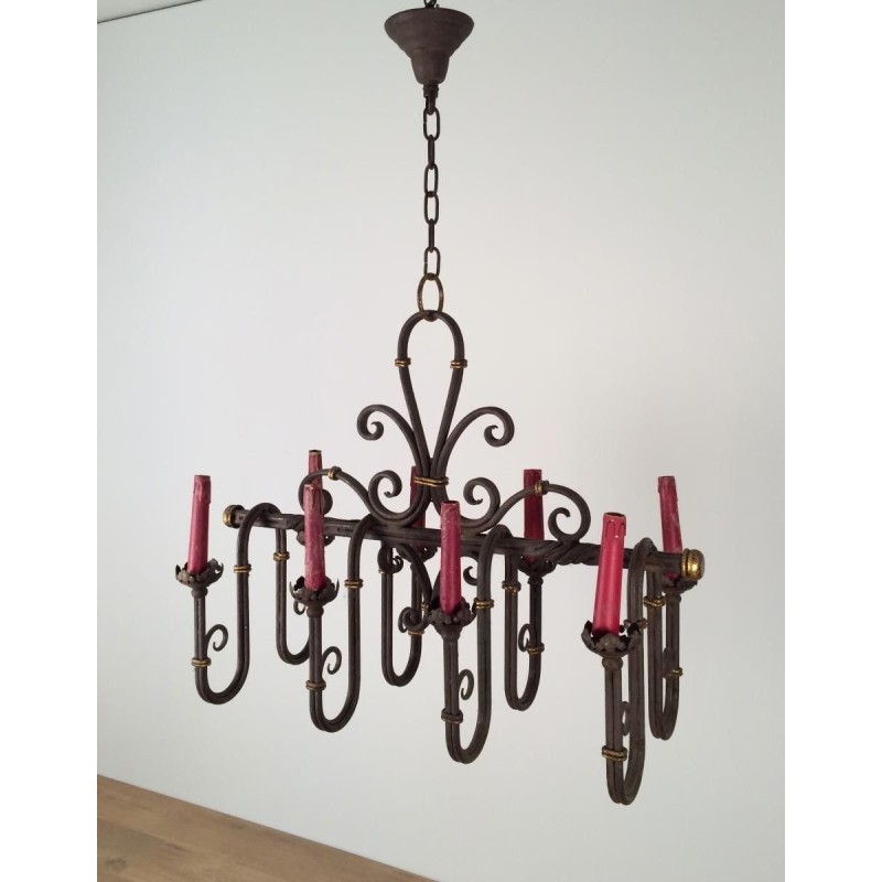 Lustre en fer forgé