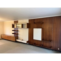 Huge Modular Wall Unit System | 1970s French Modernist Library