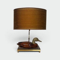 Duck Wood & Brass Lamp | De Stijl Edition 1970s