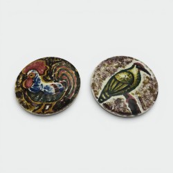 Vallauris Ceramic Plates | Roger Capron Style 1950s