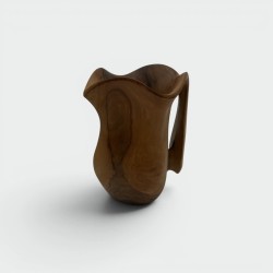 Walnut Pitcher Alexandre Noll Style | 1950s Wood Sculpture
