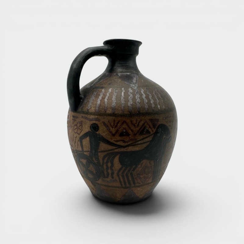 Glazed Stoneware Pitcher, VE Ciboure, Vilotte Period, France, circa 1920