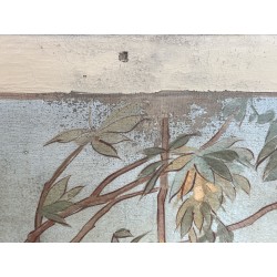 Large Art Nouveau Decorative Panel, Allegory of the Grape Harvest, by the Couteau & Duhamel Workshop in Calais