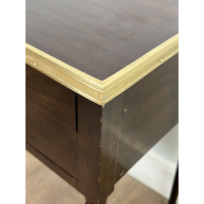 Pair of Louis XVI Style Bedside Tables in Mahogany with Tw | Modern Eye Gallery