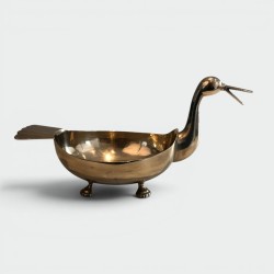 Brass Trinket Bowl in the Form of a Stylised Bird, French | Modern Eye Gallery