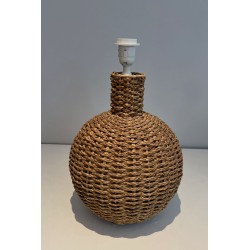 Rope Table Lamp, in the Style of Audoux-Minet, French Work, circa 1970