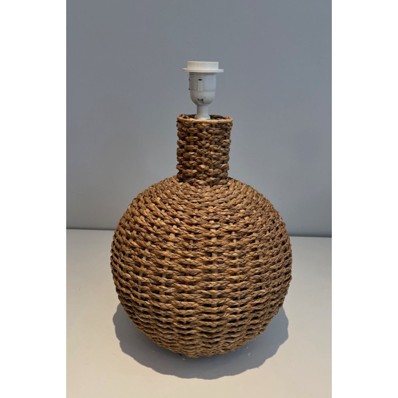 Rope Table Lamp, in the Style of Audoux-Minet, French Work, circa 1970