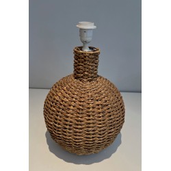 Rope Table Lamp, in the Style of Audoux-Minet, French Work, circa 1970