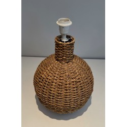 Rope Table Lamp, in the Style of Audoux-Minet, French Work, circa 1970