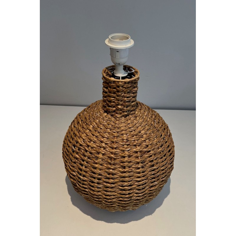 Rope Table Lamp, in the Style of Audoux-Minet, French Work, circa 1970