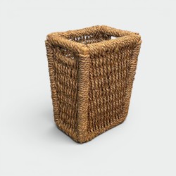 Handwoven Natural Rope Wastepaper Basket