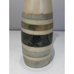 Marble Table Lamp with Coloured Marble Incrustations, French Work, circa 1970