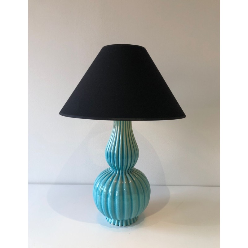 Ceramic Table Lamp, French Work, circa 1970