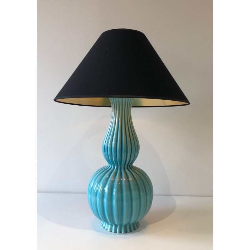 Ceramic Table Lamp, French Work, circa 1970