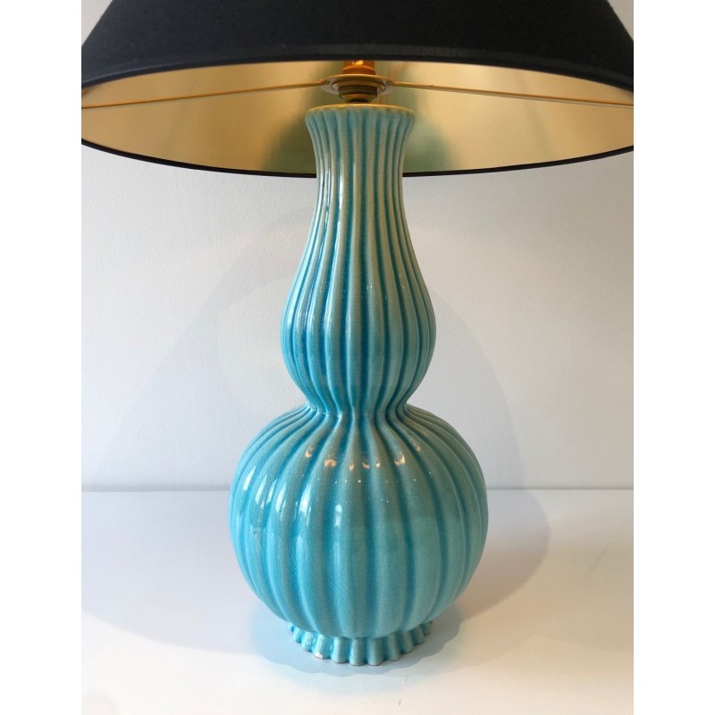 Ceramic Table Lamp, French Work, circa 1970