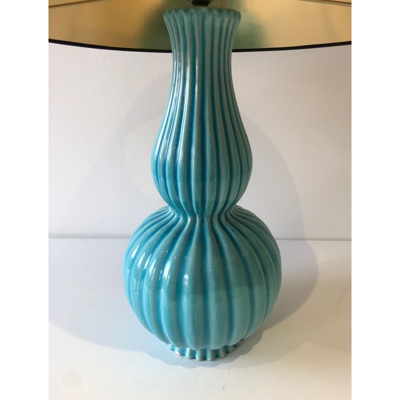 Ceramic Table Lamp, French Work, circa 1970