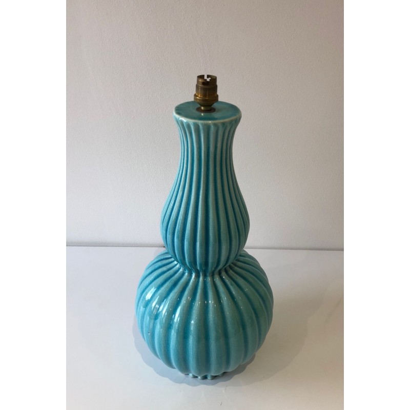 Ceramic Table Lamp, French Work, circa 1970