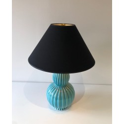 Ceramic Table Lamp, French Work, circa 1970