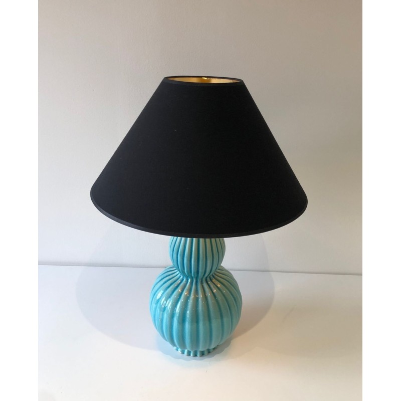 Ceramic Table Lamp, French Work, circa 1970