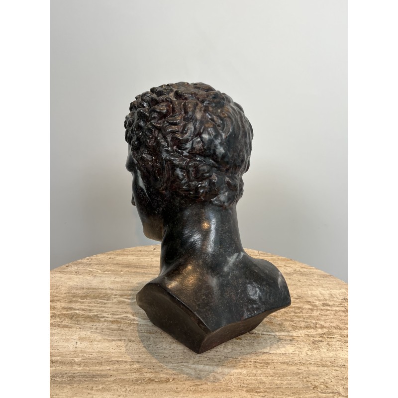 Bust of a Greek Man in the Antique Manner in Patinated Pla | Maison Barrois