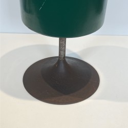 Green Lacquered Metal Umbrella Stand with Tulip Base and R | Maison Barrois