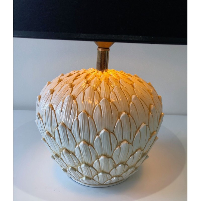 Artichoke Ceramic Table Lamp, French Work, circa 1970