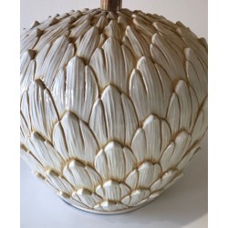 Artichoke Ceramic Table Lamp, French Work, circa 1970