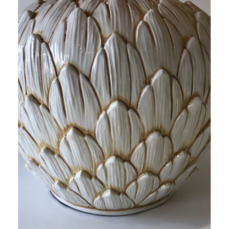 Artichoke Ceramic Table Lamp, French Work, circa 1970
